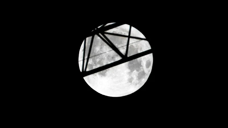 Cratered gray lunar surface seen from orbit